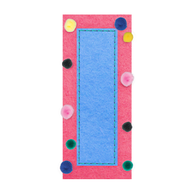 Bookmark sewing template for Made By Me sewing machine
