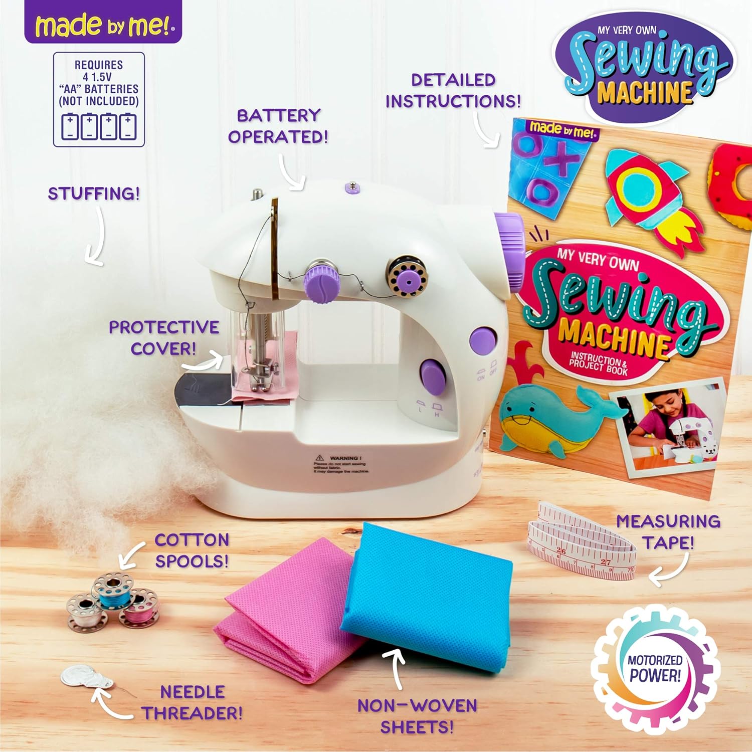 Made By Me sewing machine picture-based instructions and threading guide